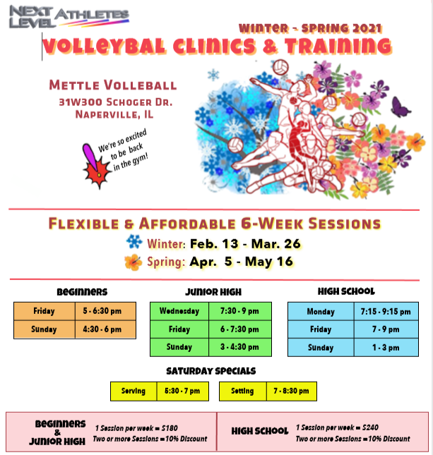 Best Volleyball Training Classes & Clinics for All Ages and Levels